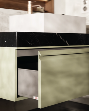 EMPHASIS - Sectional suspended bathroom wall cabinet by MOMA Design - view 3